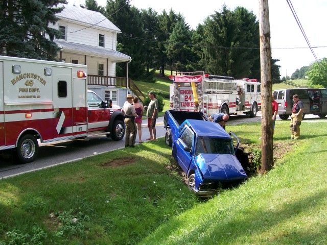 Car into Ditch, 07-09-2008.